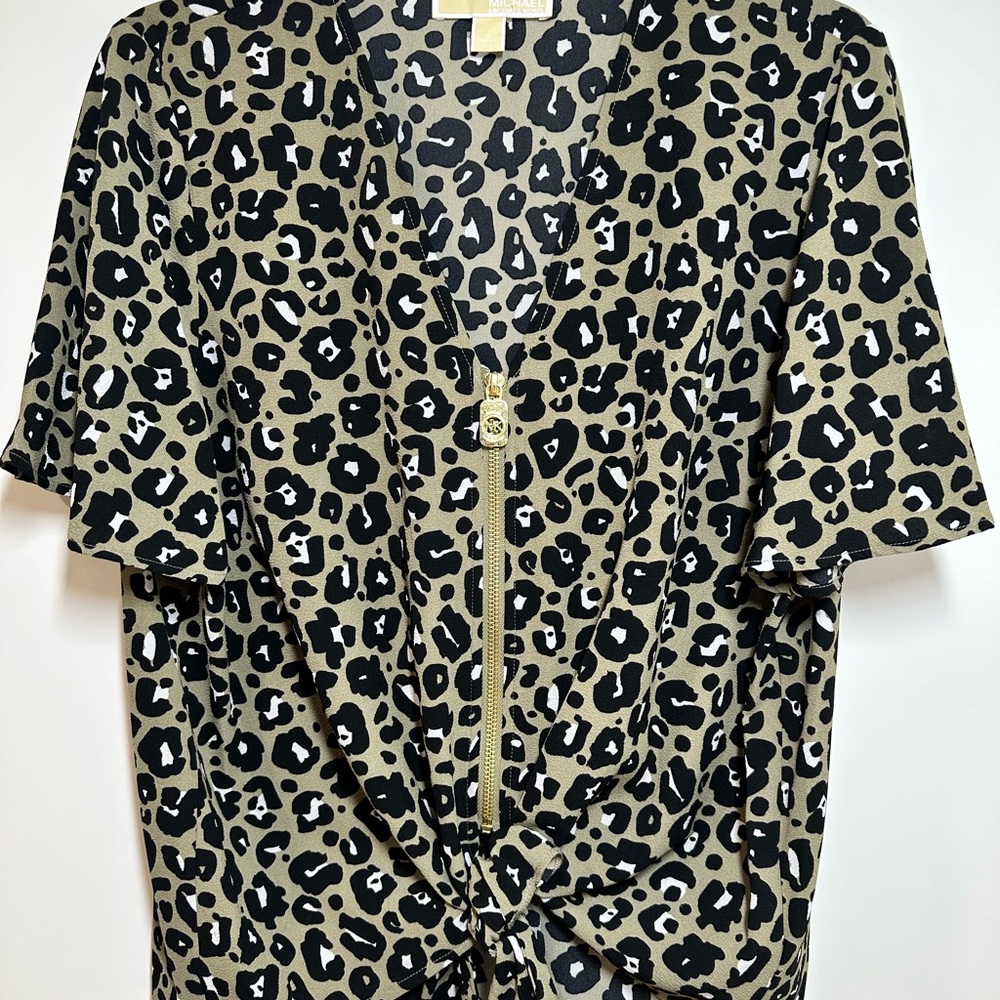 Michael Kors Relaxed Tie Front Blouse